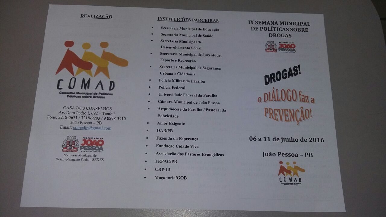 OAB-PB realiza IX semana municipal de combate às drogas