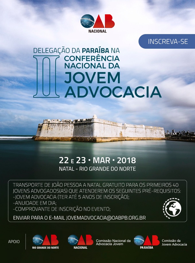 II Conferência Nacional da Jovem Advocacia acontece nesta quinta e sexta-feira no RN
