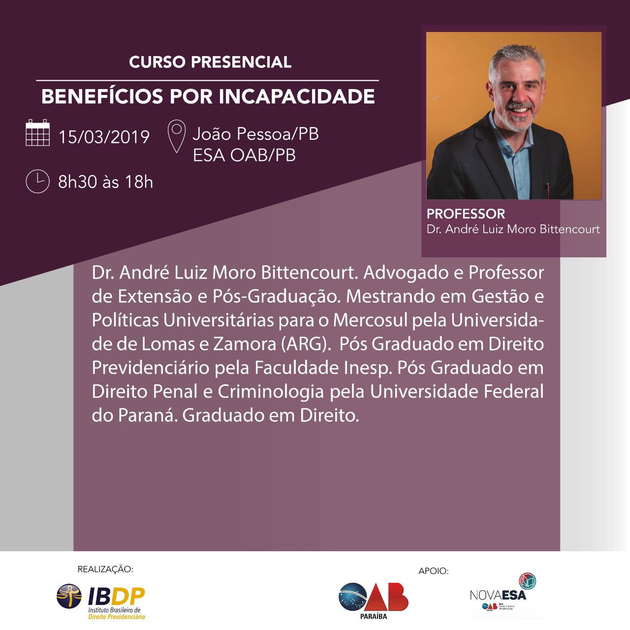IBDP realizará curso sobre benefícios por incapacidade nesta sexta; participe