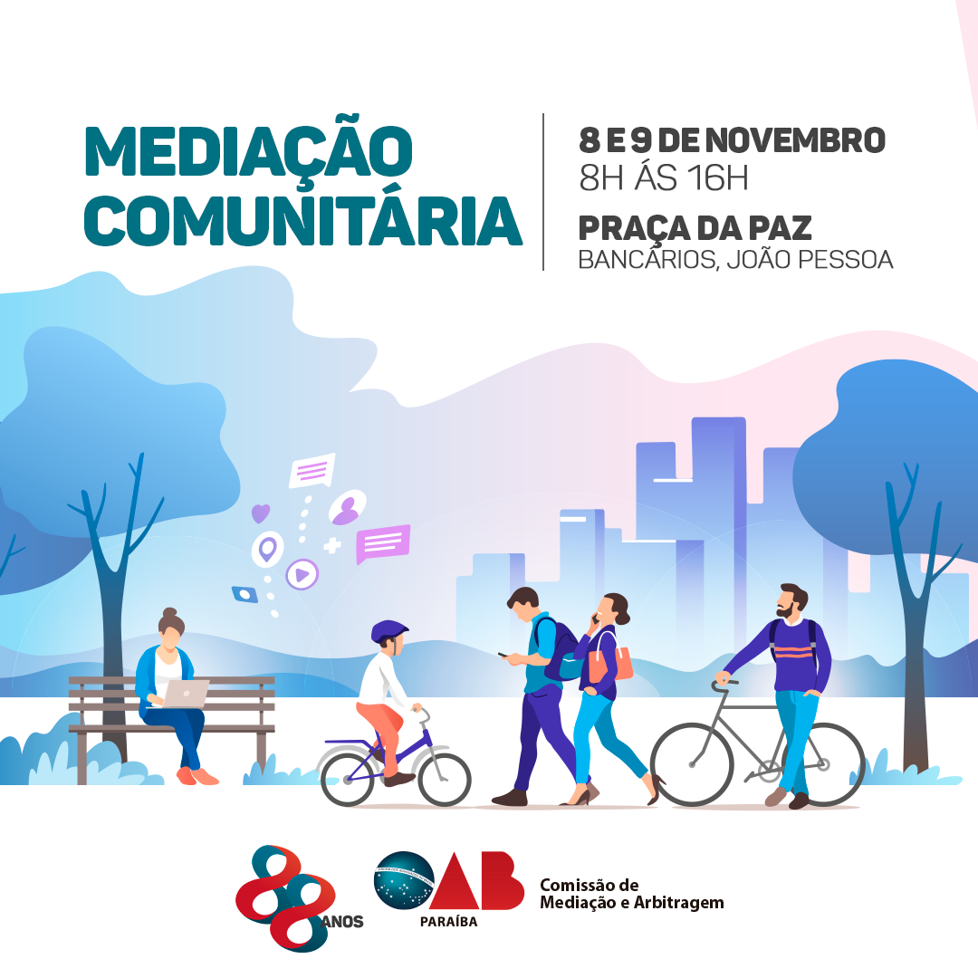 OAB-PB realizará segunda edição do projeto Mediação Comunitária na Praça da Paz