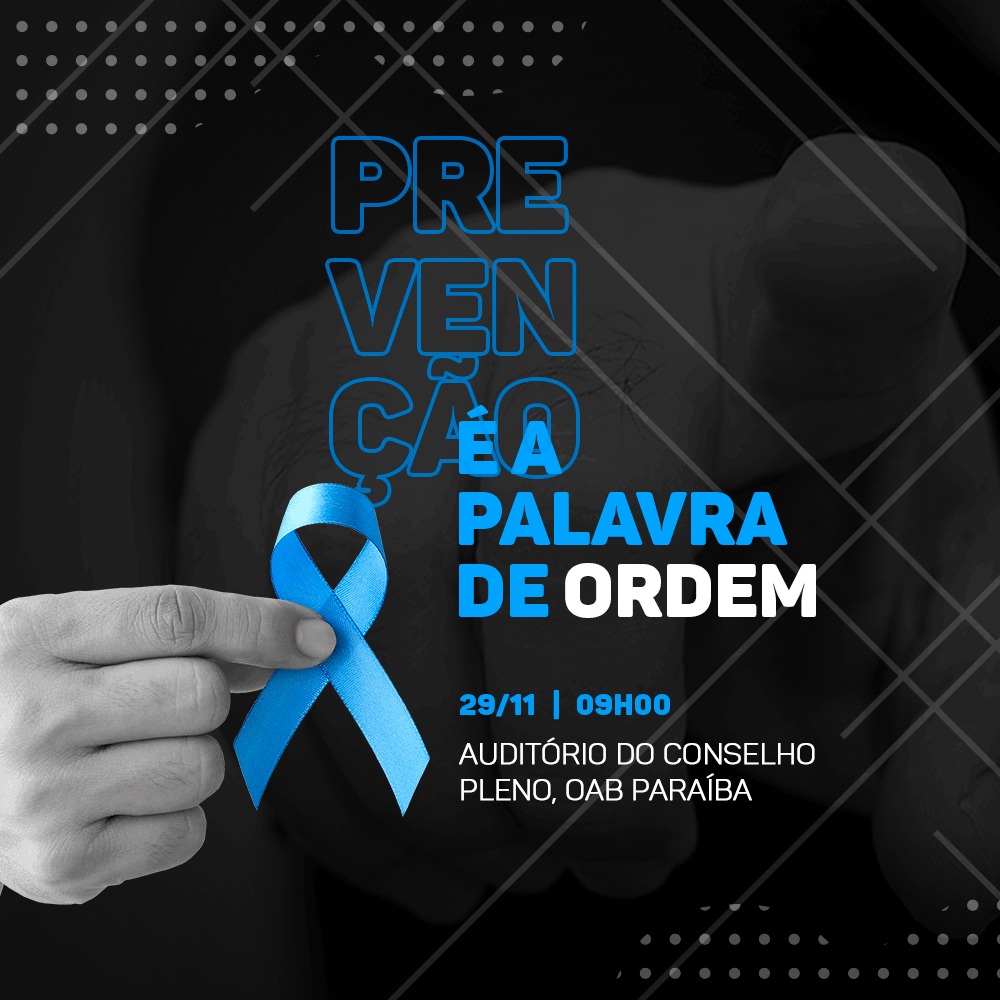 Comissão de Direito à Saúde da OAB-PB realiza palestra de prevenção ao câncer de próstata