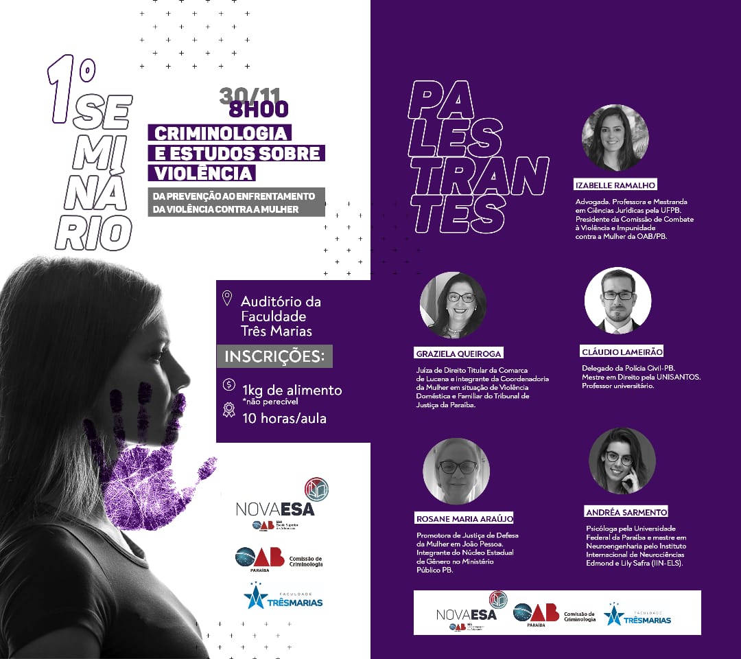 Comissão da OAB-PB realiza I Seminário de Criminologia e Estudos sobre Violência
