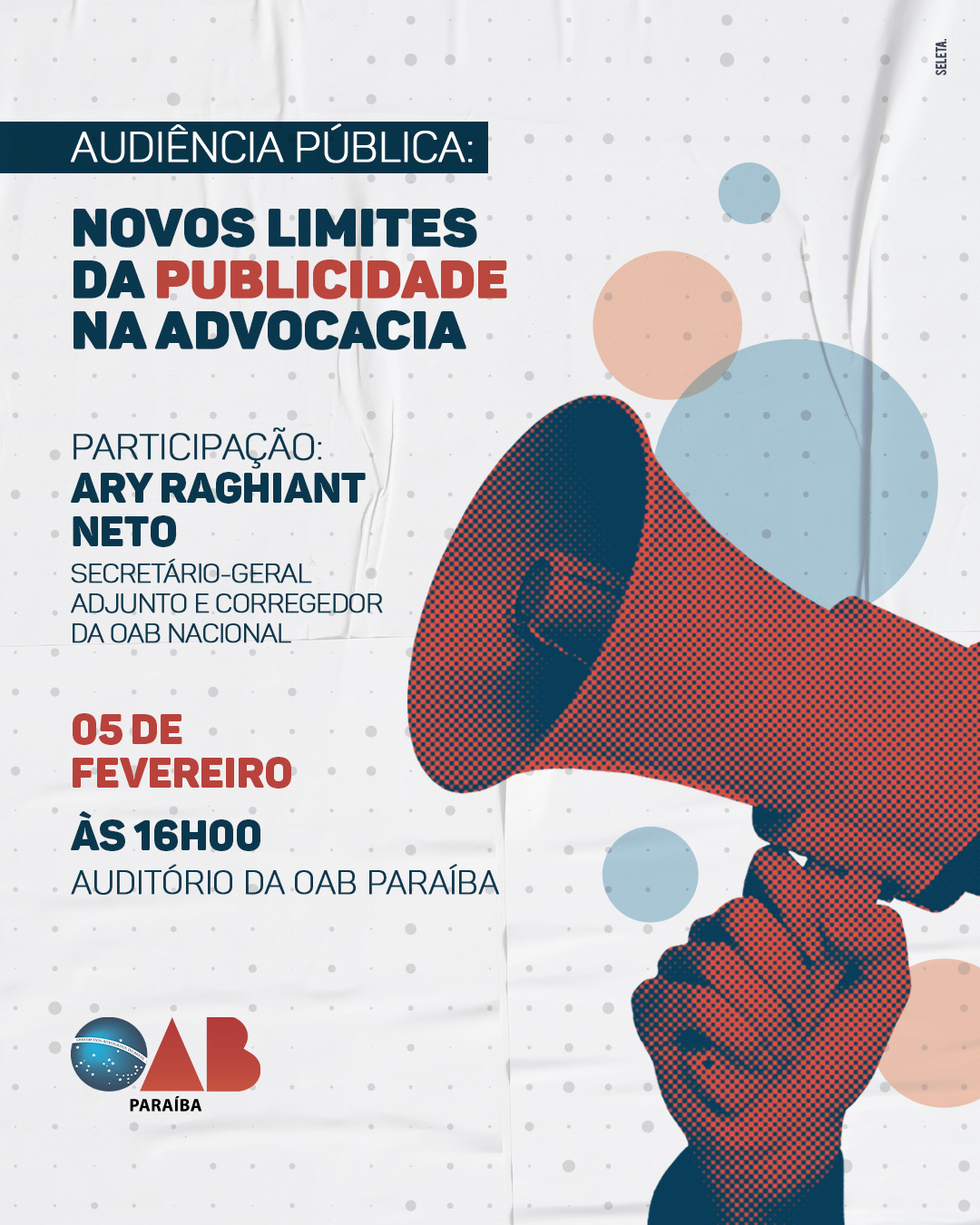Conselho Federal e OAB-PB realizam audiência pública para discutir os limites da publicidade na advocacia
